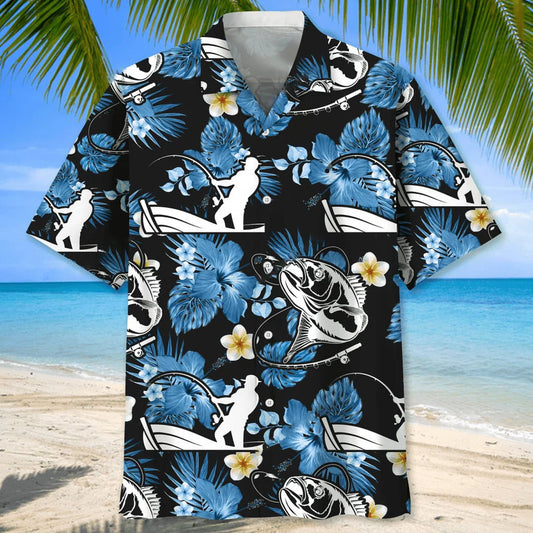 Fishing Nature Hawaiian Shirt - S - hawaiian shirt