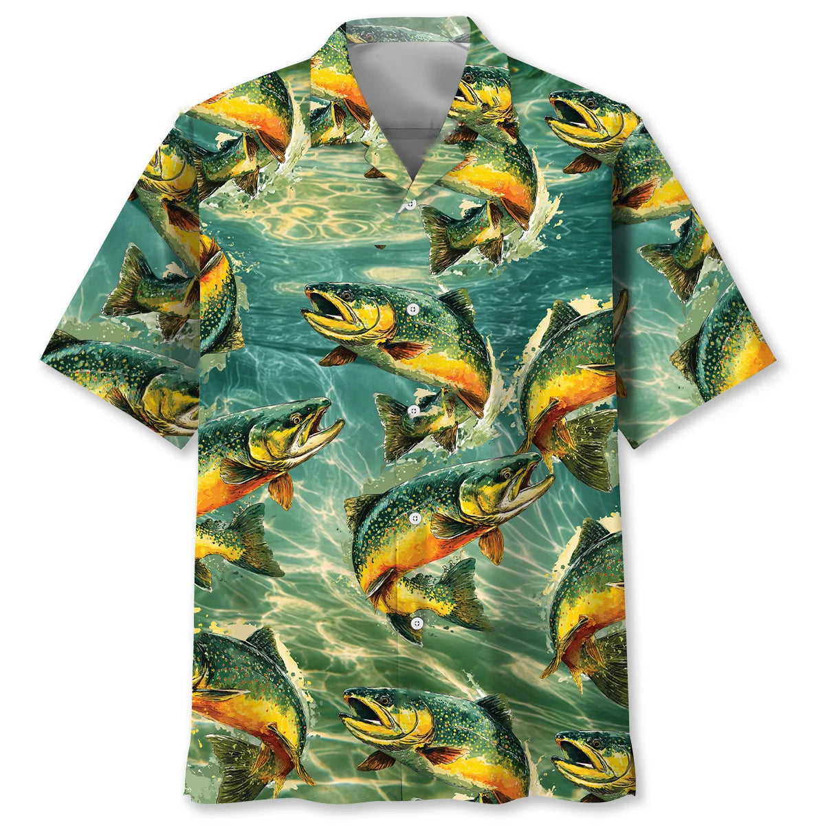 Fishing Trout Fish Hawaiian Shirt