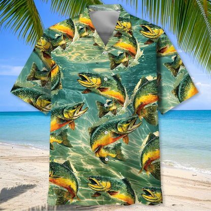 Fishing Trout Fish Hawaiian Shirt