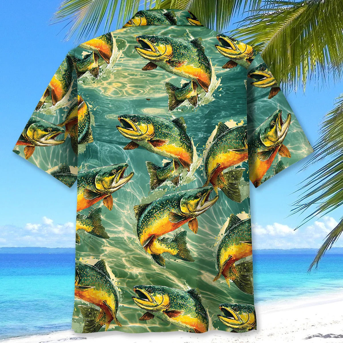Fishing Trout Fish Hawaiian Shirt