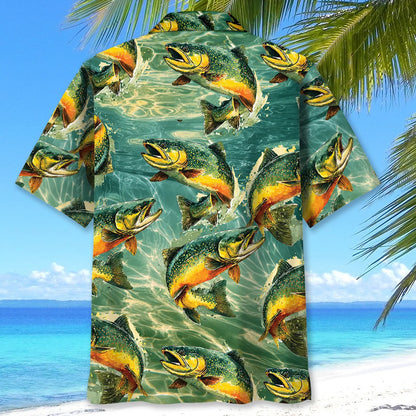 Fishing Trout Fish Hawaiian Shirt