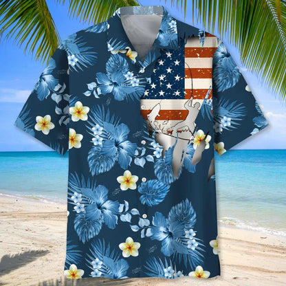 Fishing Usa Tropical Hawaiian Shirt
