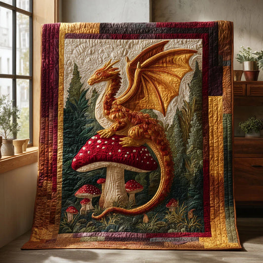 Flamewing Forest Quilt Blanket