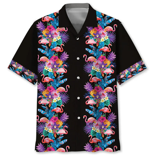 Flamingo Pineapple Hawaiian Shirt