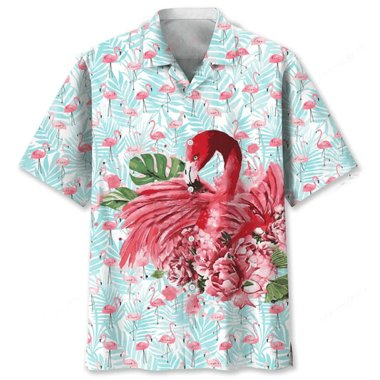 Flamingo Pink Hawaiian Shirt - S - hawaiian shirt