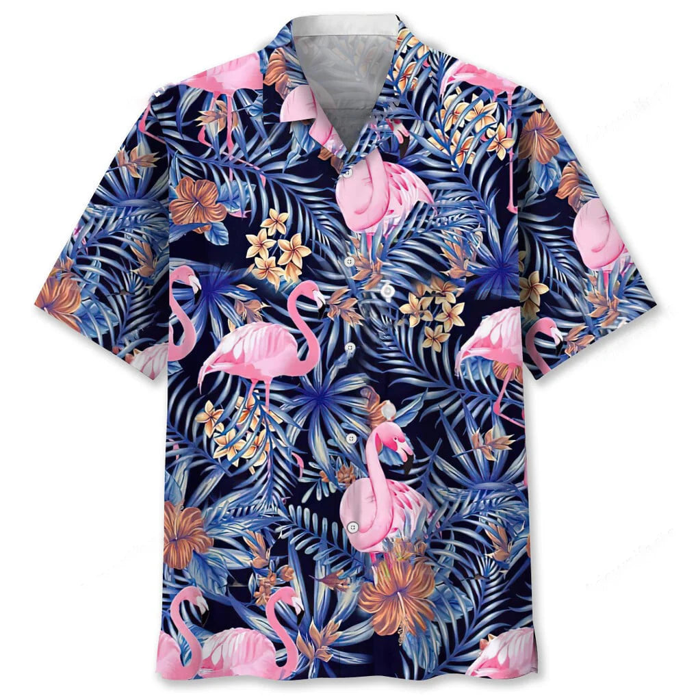 Flamingo Tropical Hawaiian Shirt