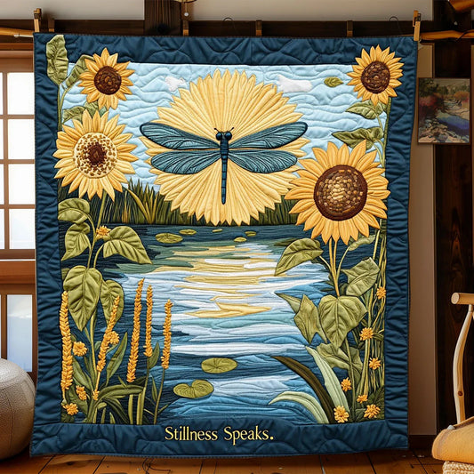 Flight Of Reflection Quilt Blanket