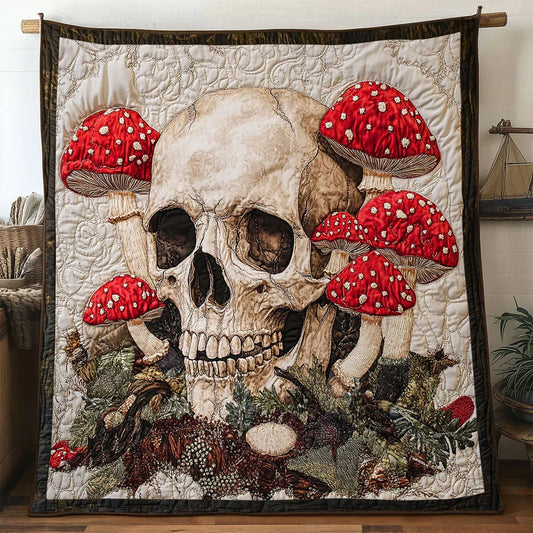Flora Skull Quilt Blanket