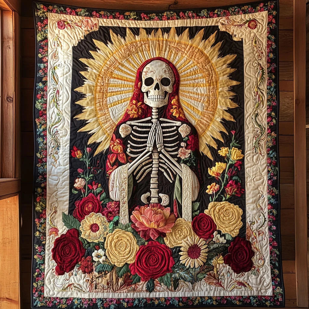 Floral Bless Quilt Blanket