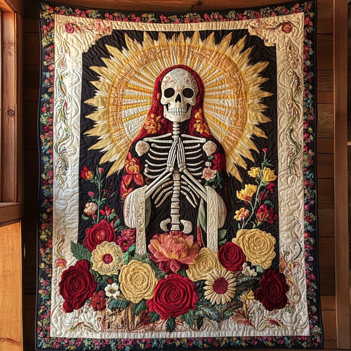 Floral Bless Quilt Blanket