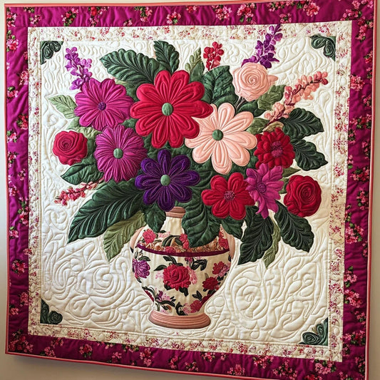 Floral Bouquet Quilt Blanket