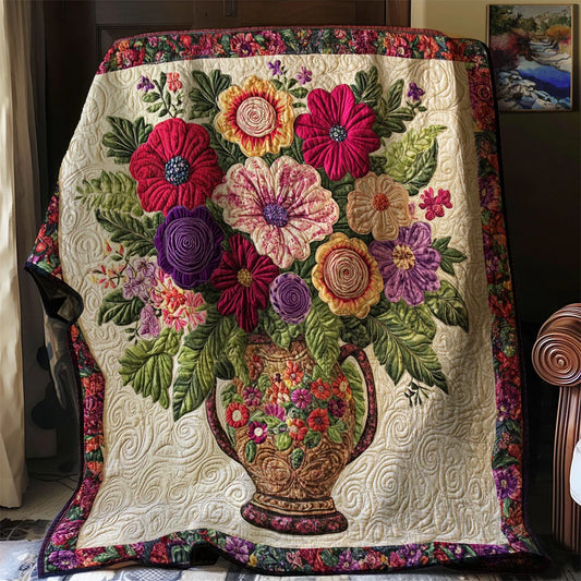 Floral Bouquet Quilt Blanket