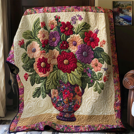 Floral Bouquet Quilt Blanket