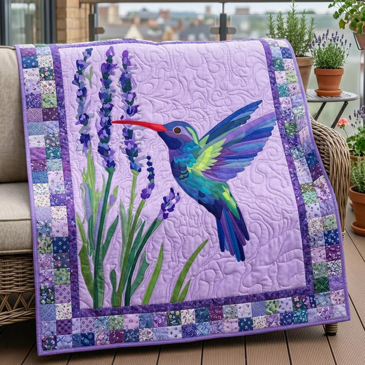 Floral Flight Quilt Blanket - Quilted Blanket by OtterMia