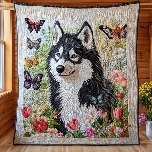 Floral Fur Majesty Quilt Blanket