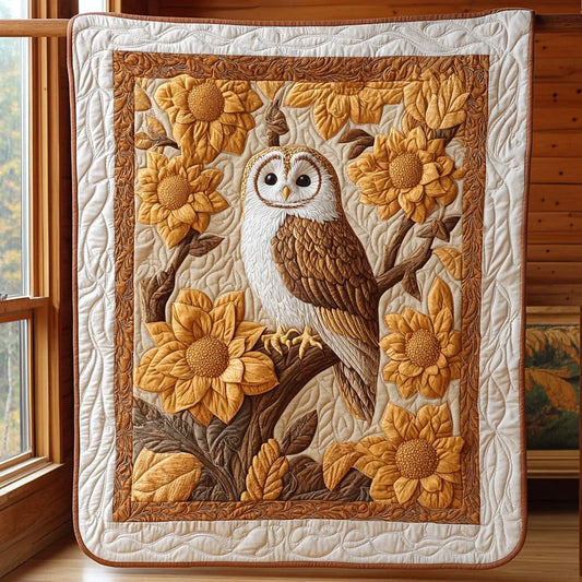 Floral Sentinel Quilt Blanket