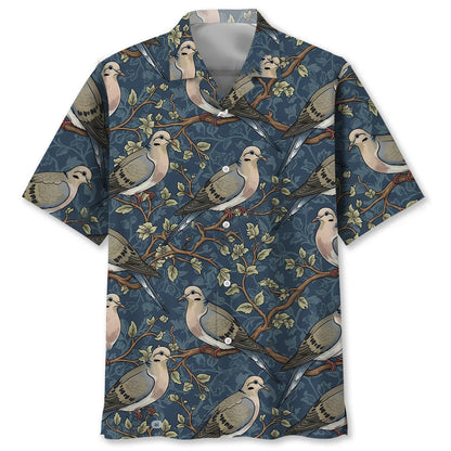Floral Dove Hunting Hawaiian Shirt