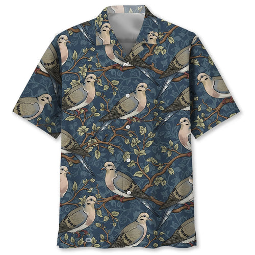 Floral Dove Hunting Hawaiian Shirt