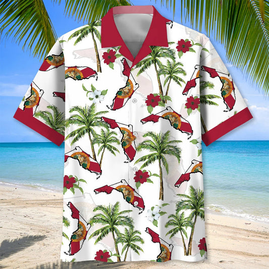 Florida Hawaiian Shirt - S - hawaiian shirt