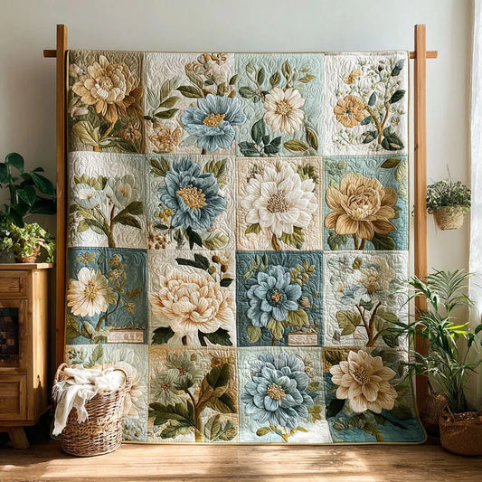 Flower Bloom Quilt Blanket