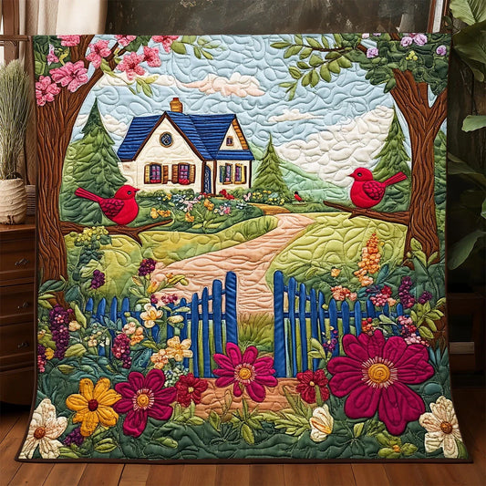 Flower Farmhouse Quilt Blanket