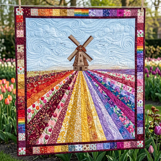 Flower Field Quilt Blanket