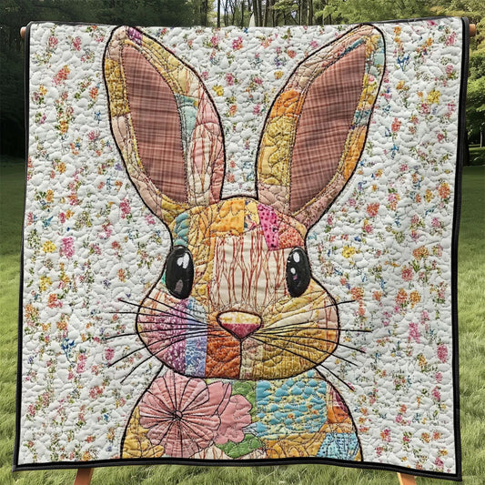 Flower Rabbit Quilt Blanket