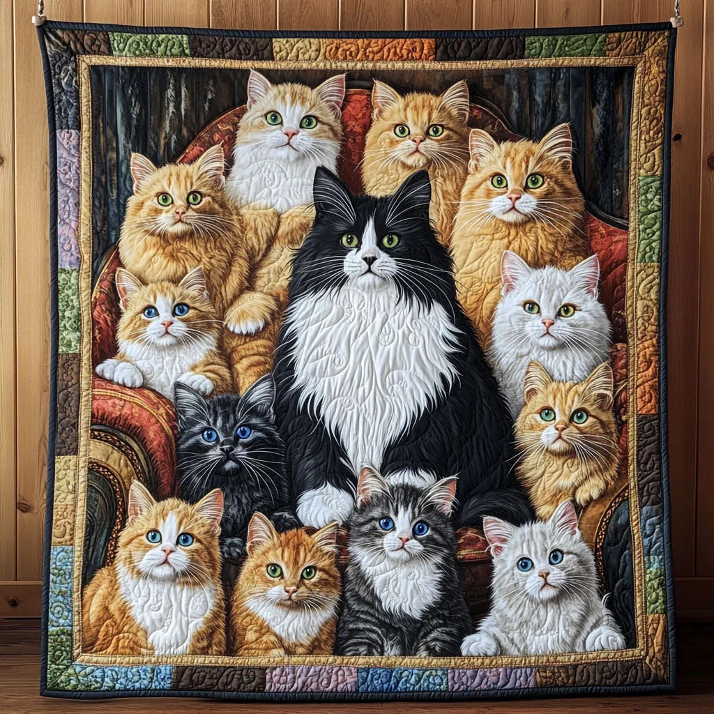 Fluffy Family Quilt Blanket
