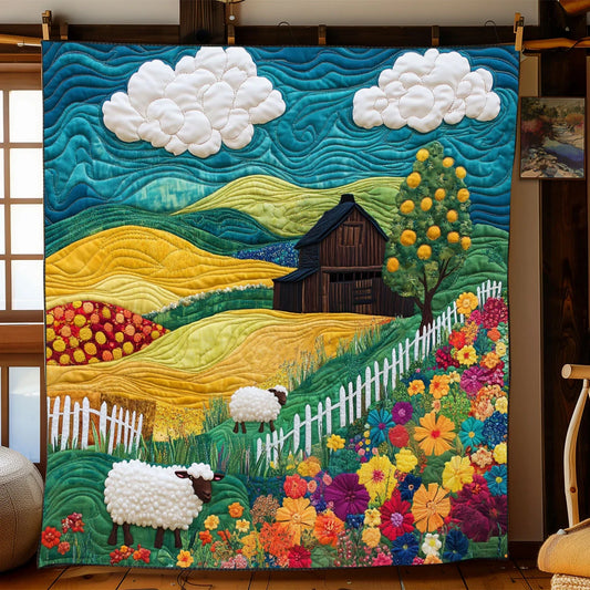 Fluffy Fields Quilt Blanket