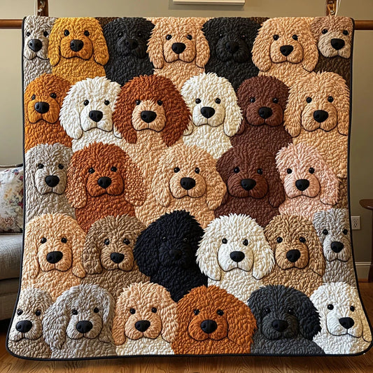 Fluffy Scribbles Quilt Blanket