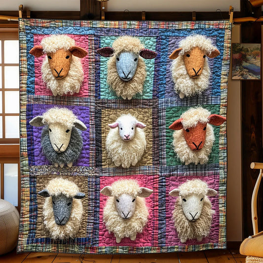 Fluffy Sheep Quilt Blanket