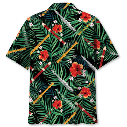 Flute Tropical Hawaiian Shirt
