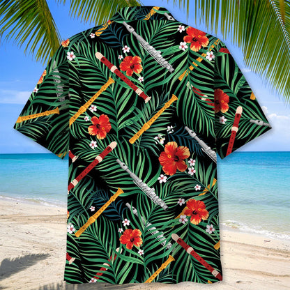 Flute Tropical Hawaiian Shirt