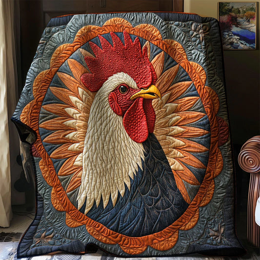Folk Art Farmyard Quilt Blanket