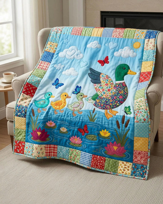 Follow Me Quilt Blanket - Quilted Blanket by OtterMia