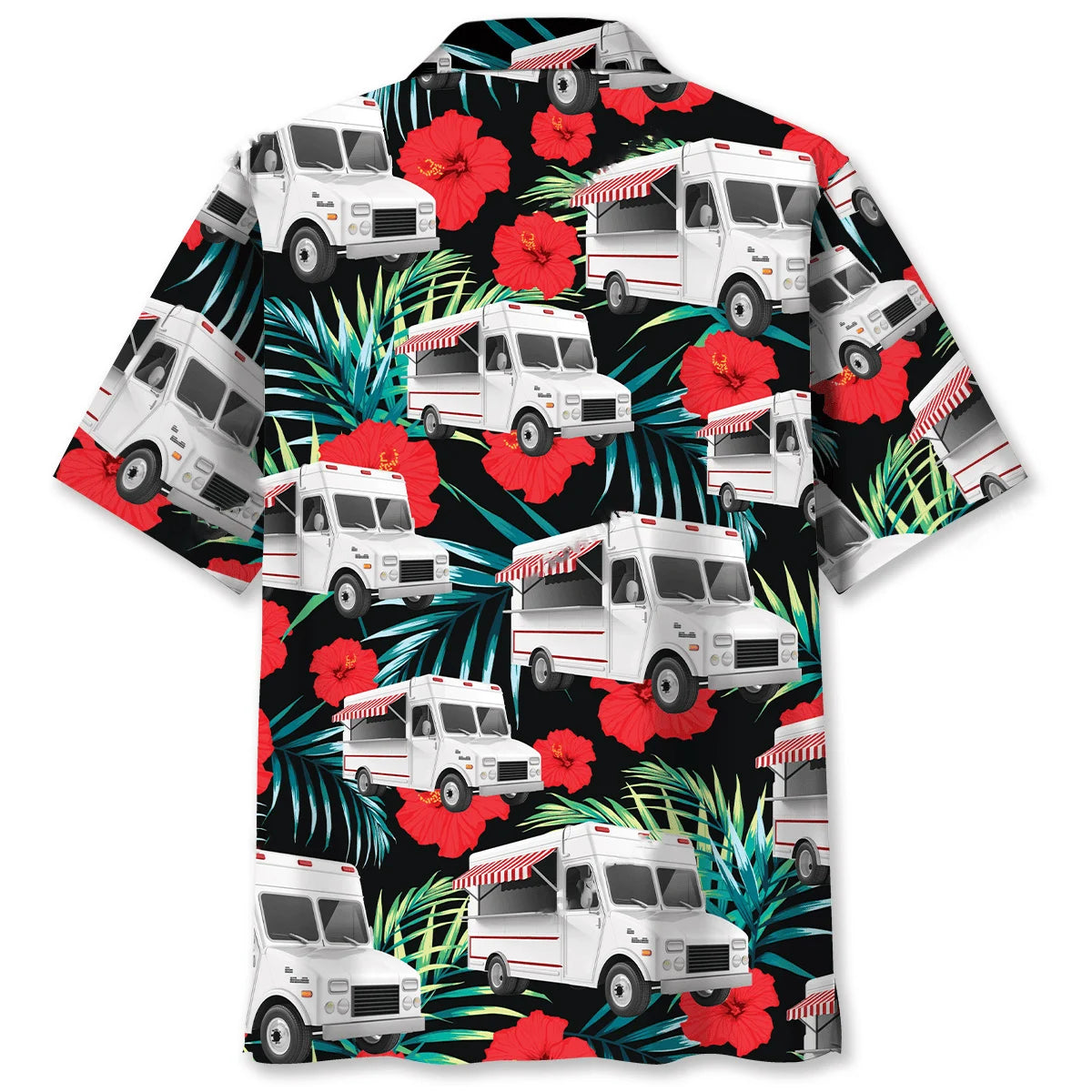 Food Truck Tropical Flower Hawaiian Shirt
