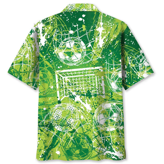 Football Goal Hawaiian Shirt - S - hawaiian shirt