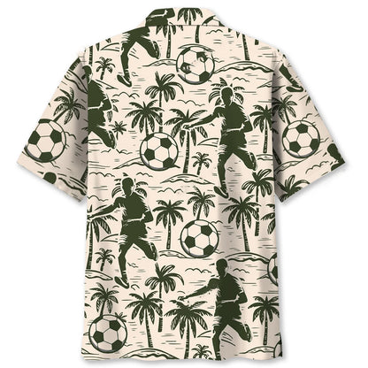Football Tropical Palm Tree Hawaiian Shirt