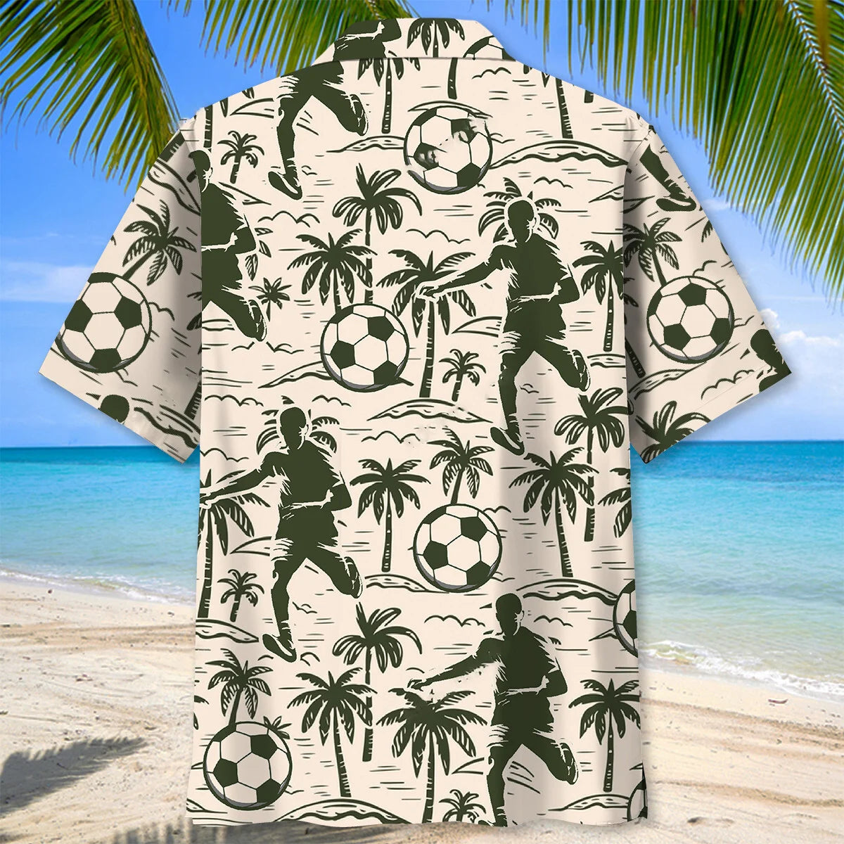 Football Tropical Palm Tree Hawaiian Shirt