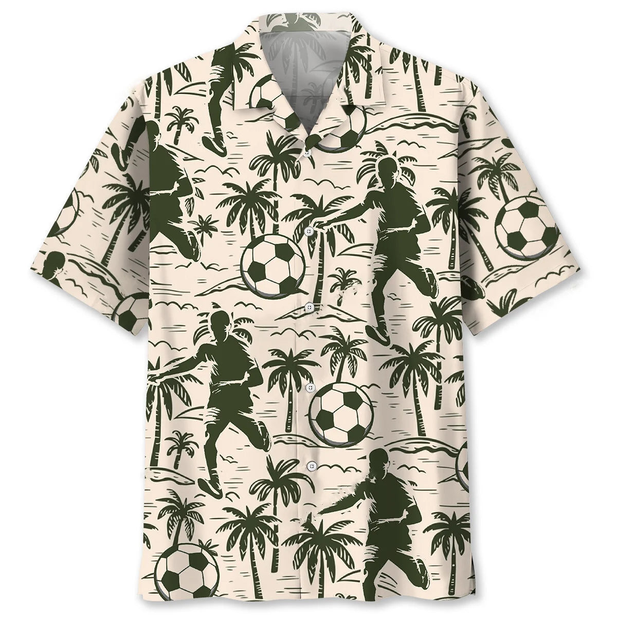 Football Tropical Palm Tree Hawaiian Shirt