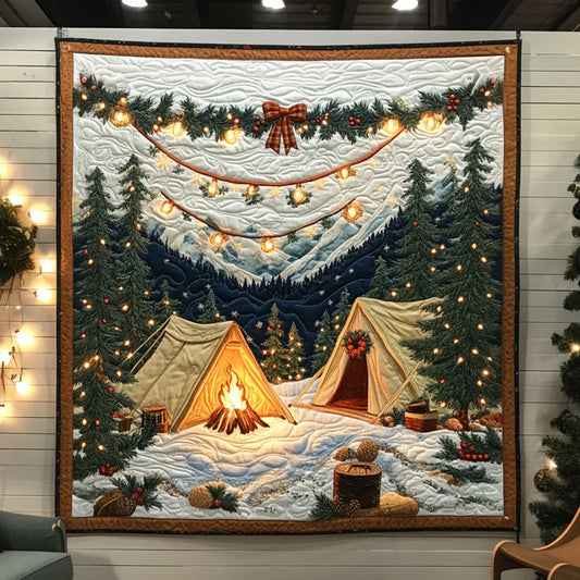Forest Camping Quilt Blanket