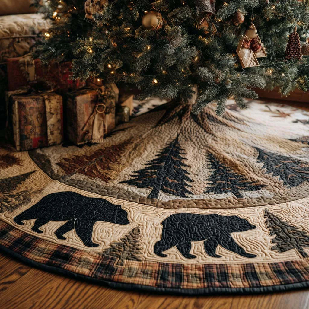 Forest Delight Christmas Quilted Tree Skirt