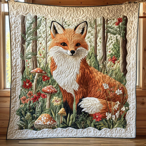 Forest Fox Quilt Blanket