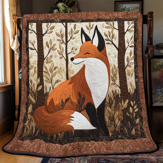 Forest Fox Quilt Blanket