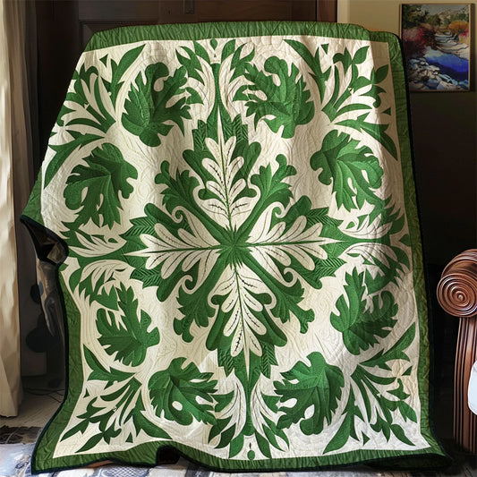Forest Leaves Quilt Blanket