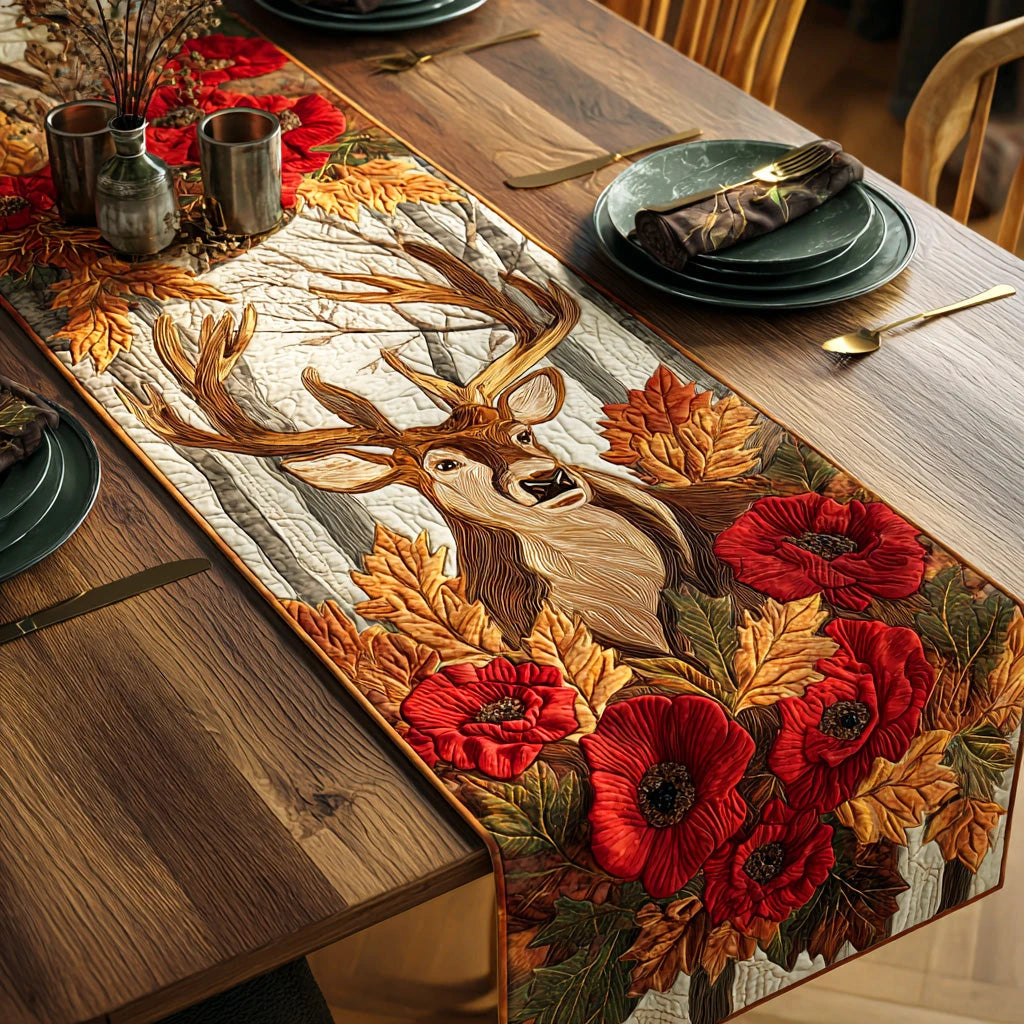 Forest Majesty Quilted Table Runner