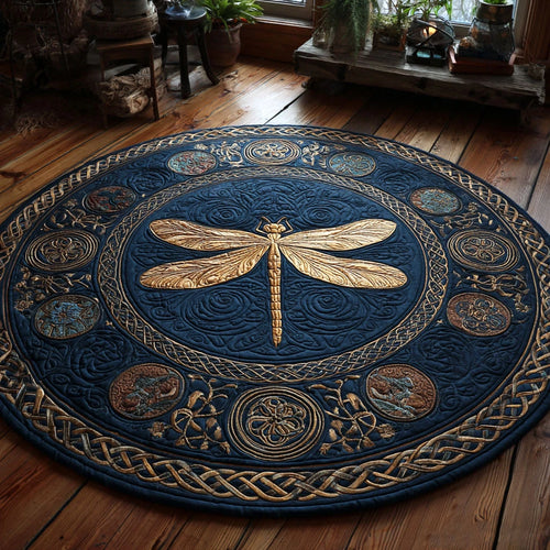 Forest Tranquility Quilted Round Mat
