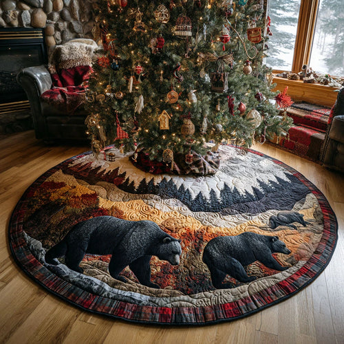 Forest Wanderers Quilted Round Mat