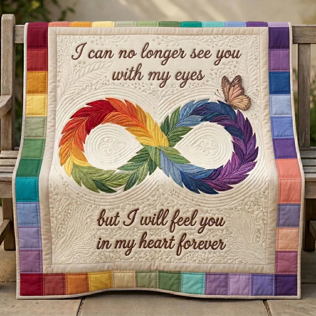 Forever In My Heart Infinity Quilt Blanket