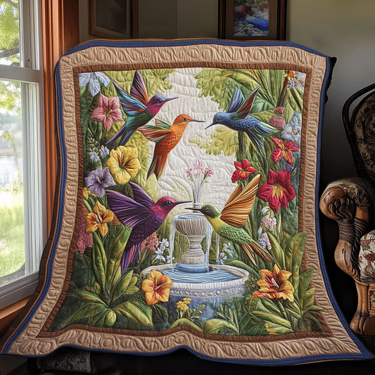 Fountain Waltz Quilt Blanket